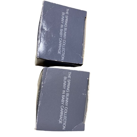 Avon Spring Bunny Collection-  Bunny in Baby Carriage & Rocker Ornaments - Picture 7 of 9